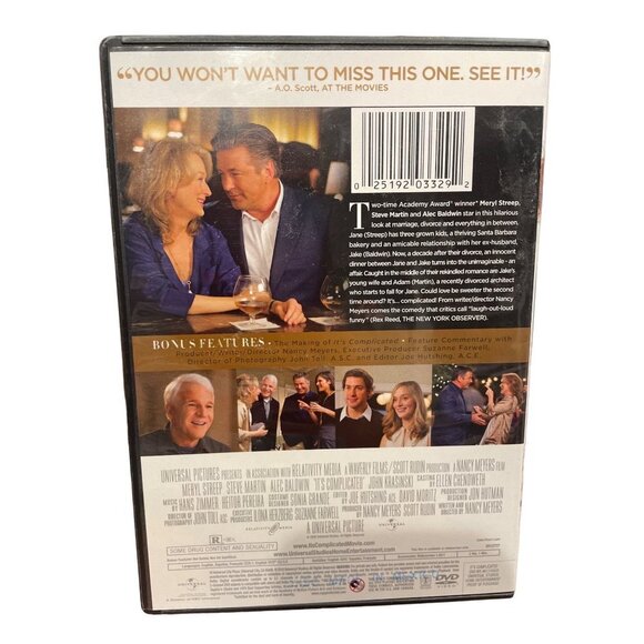 It’s Complicated DVD Meryl Streep Alec Baldwin Steve Martin 2009 - Picture 2 of 2